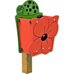 Corbeille bois enfant COCCINELLE