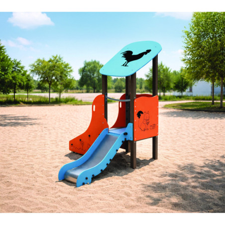 Toboggan aire de jeux NOISETTE