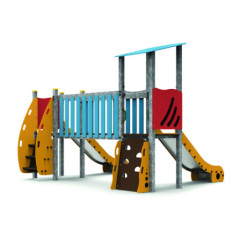 Jeu double toboggan SOLEIL