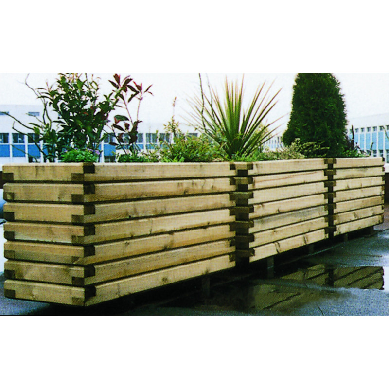 Jardinière espace public bois GRAFFIAS