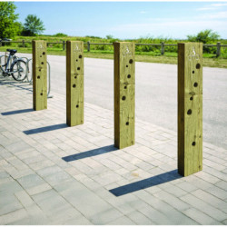 Appui vélo bois AIXETTE