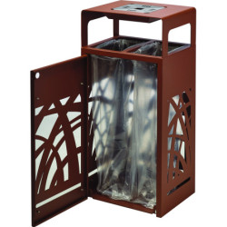 2 flux ouvertures rectangles avec cendrier