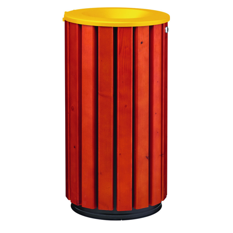 Corbeille de ville bois VÉGA