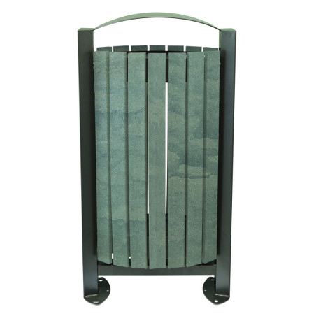 Poubelle urbaine plastique recyclé ARKÉA ÉTIK