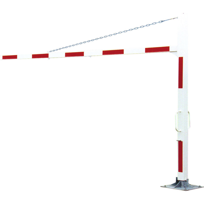 Demi-portique de parking pivotant