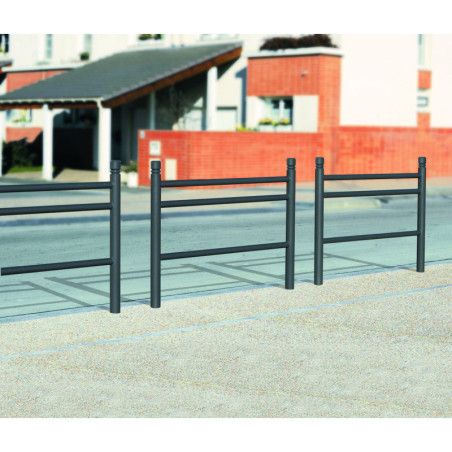 Barrière de trottoir acier TRIO