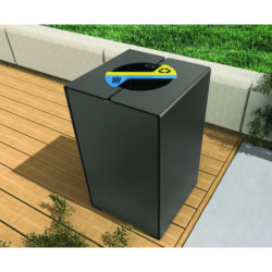 Corbeille espace public HALL