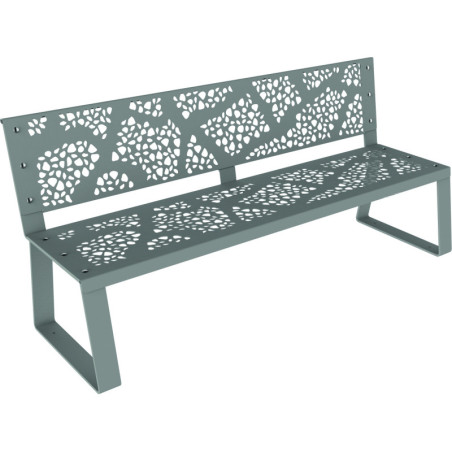 Banc public moderne en métal PYRRAGU