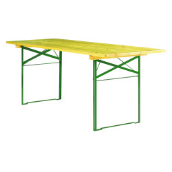 Table et banc brasserie