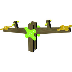 Jeu ressort BATEAU PIRATE + bascule BOUTON D'OR