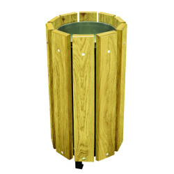 3 bancs bois CENTAURI + 2 corbeilles VIRGINIS XL