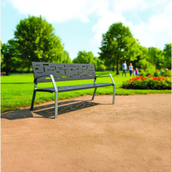 2 bancs métalliques moderne...