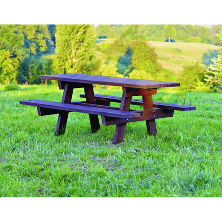 2 tables extérieures en plastique recyclé ÉCO
