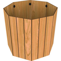 3 jardinières de ville compact BASTET