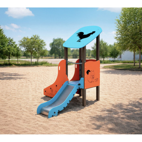 Toboggan aire de jeux NOISETTE