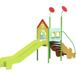 Toboggan aire de jeux LA MAISONNETTE