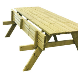 2 tables pique nique bois BORÉALIS