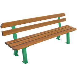 2 bancs urbains en bois RIGEL