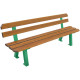 2 bancs urbains en bois RIGEL