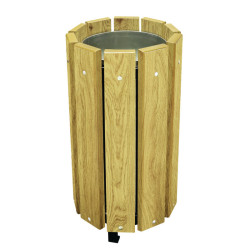 3 bancs bois CENTAURI + 2 corbeilles VIRGINIS XL
