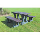 5 tables pique-nique recyclées ZIBAL