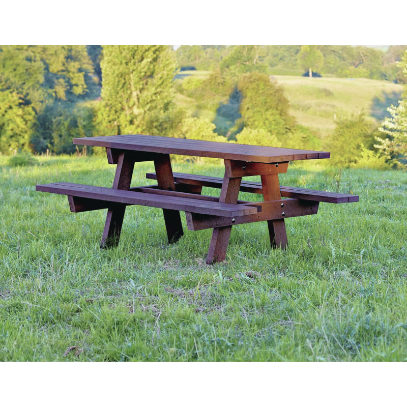 2 tables extérieures en plastique recyclé ÉCO