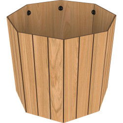 3 jardinières de ville compact BASTET