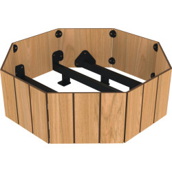 3 jardinières de ville compact BASTET
