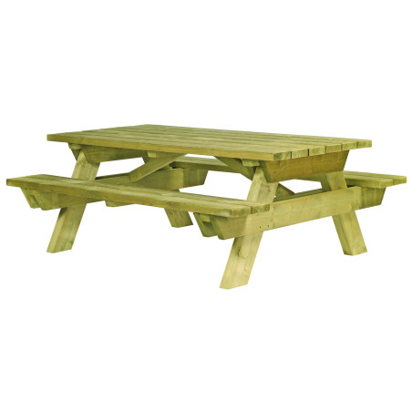 3 tables de pique-nique bois GEMMA