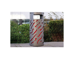 les corbeilles en acier