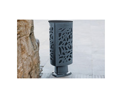 les corbeilles en plastique et recyclé